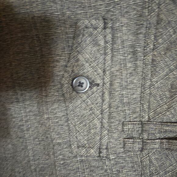 Maurices 15/16 black & grey dress pants low rise flare Y2K classic office 4357 - Picture 5 of 9